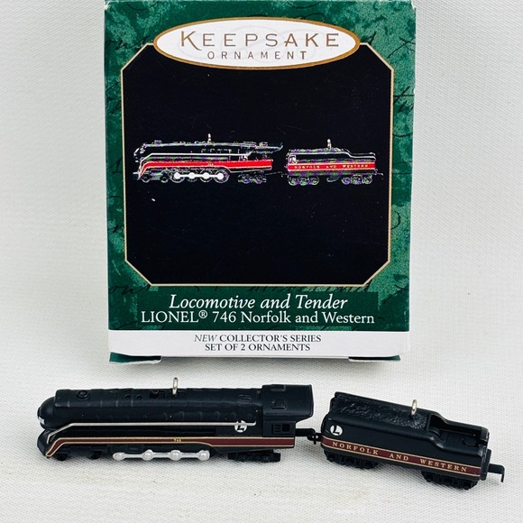 Hallmark Other - Hallmark Lionel 746 Norfolk Western Locomotive Tender Miniature Ornament 1999